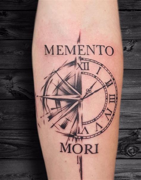 mori tattoo|minimalist memento mori tattoo.